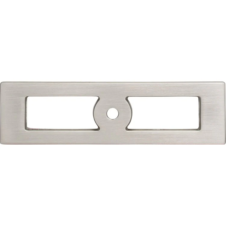 Knob Backplate Lynwood Hollin Rectangle Brushed Satin Nickel 3-3/4 Inch Zinc Alloy - Frankwebs