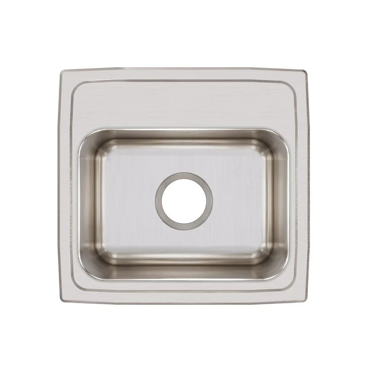 Kitchen Sink Lustertone Classic 17 x 16 Inch Single Bowl Lustrous Satin Drop-In - Frankwebs