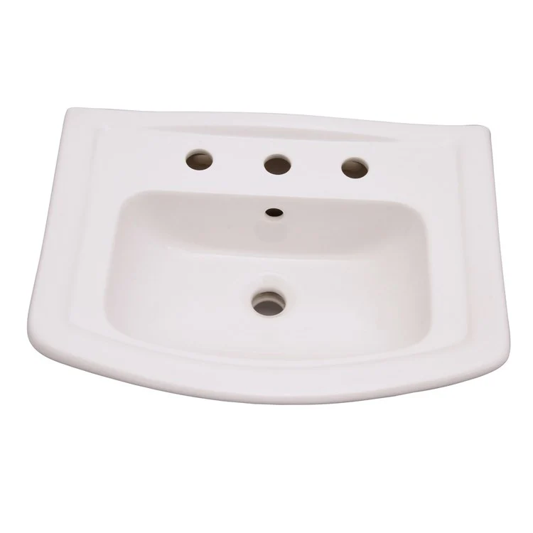 Pedestal Lavatory Washington 550 Widespread White Rectangular - Frankwebs