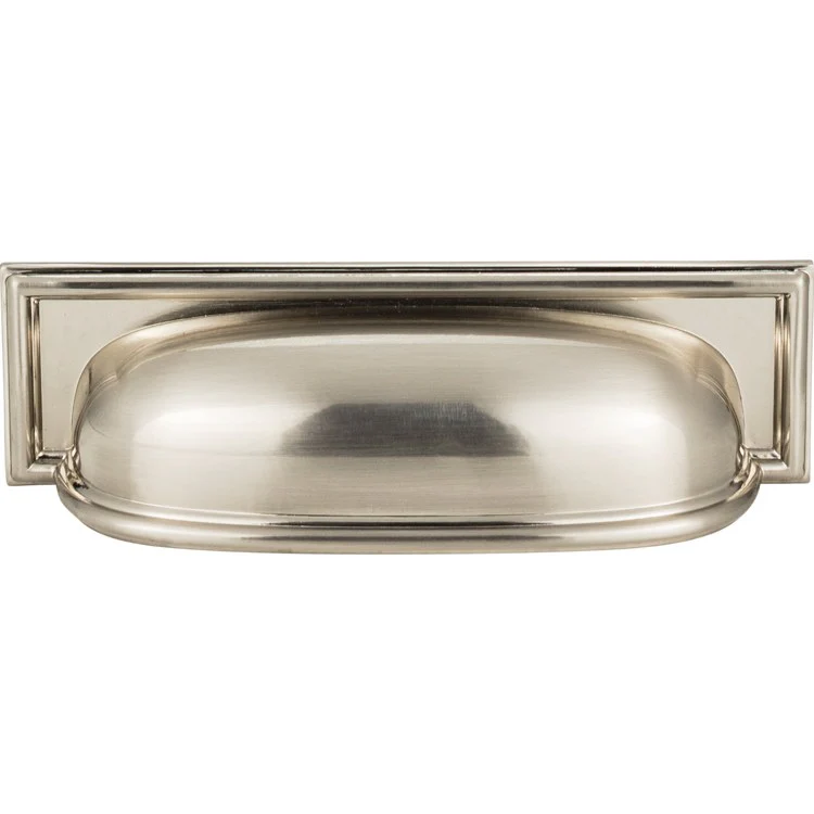 Drawer Pull Atlas Campaign Rope Cup Brushed Nickel Zinc Alloy 3-13/16 Inch - Frankwebs