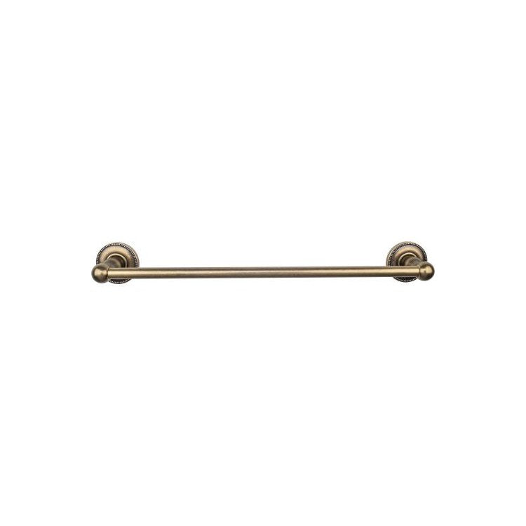 Towel Bar Edwardian Bath 18 Inch Single Beaded Backplate Oil Rubbed Bronze Zinc Alloy 3-3/8 Inch for Bath Hardware - Frankwebs
