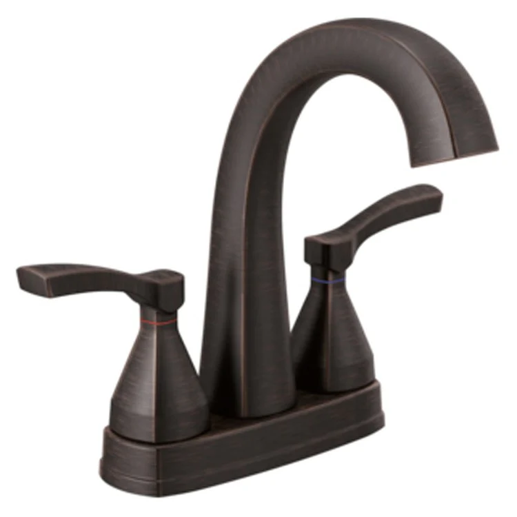 Lavatory Faucet Stryke Centerset 4 Inch Spread 2 Lever ADA WaterSense Venetian Bronze 1.2 Gallons per Minute Metal Pop-up - Frankwebs