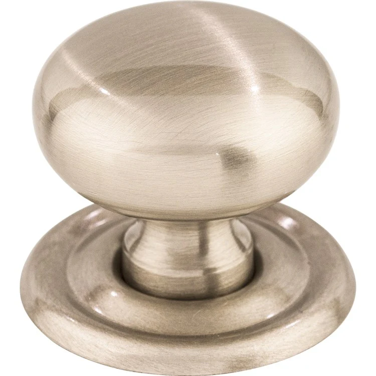 Knob Asbury Victoria Round Polished Nickel Zinc Alloy 1-1/4 x 1-1/4 x 1-1/4 Inch 1-1/4 Inch - Frankwebs