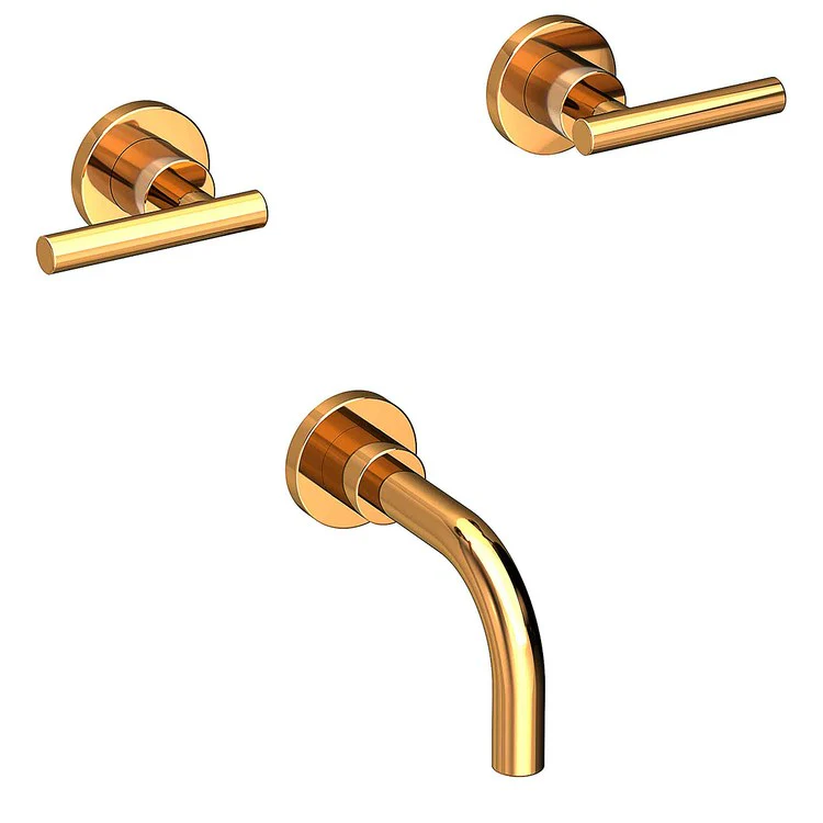 Tub Filler Trim East Linear Wall Mount 2 Lever Antique Nickel ADA 7-7/8 Inch Spread - Frankwebs