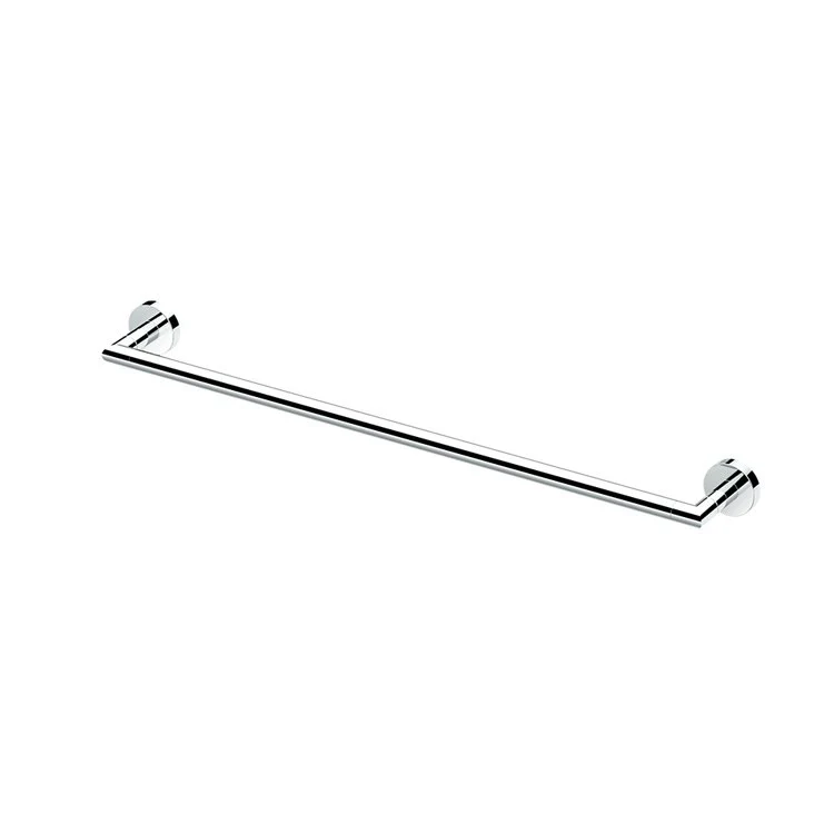 Towel Bar Glam 24 Inch Chrome Wall Mount Metal - Frankwebs