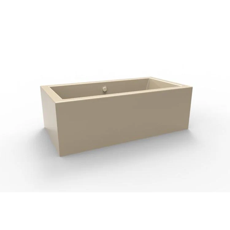 Air Tub Designer Collection Chagall Freestanding Bone Rectangle Acrylic 72 x 38 x 24 Inch - Frankwebs