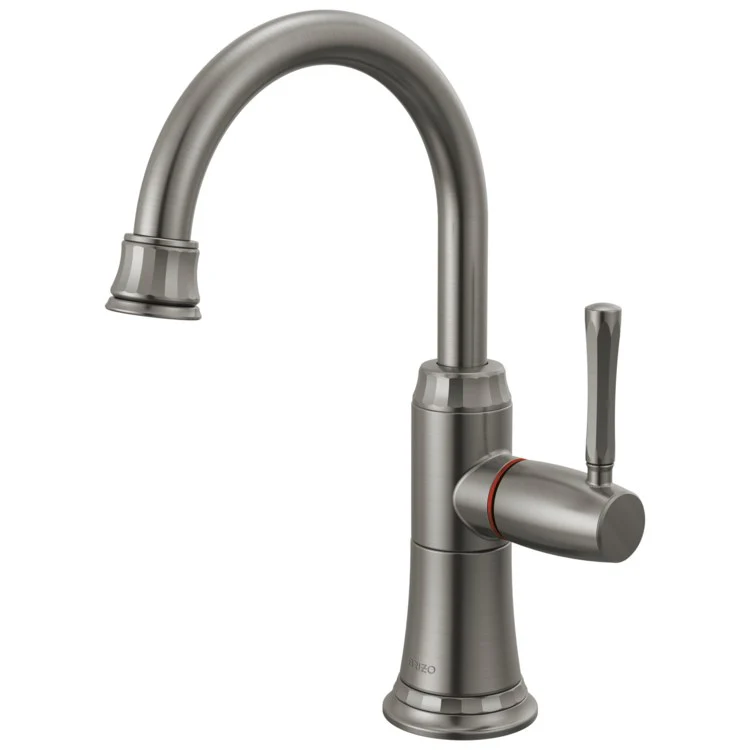 Beverage Faucet Tulham Instant Hot 1 Lever ADA Brilliance Stainless Arc 360 Degree Swivel - Frankwebs