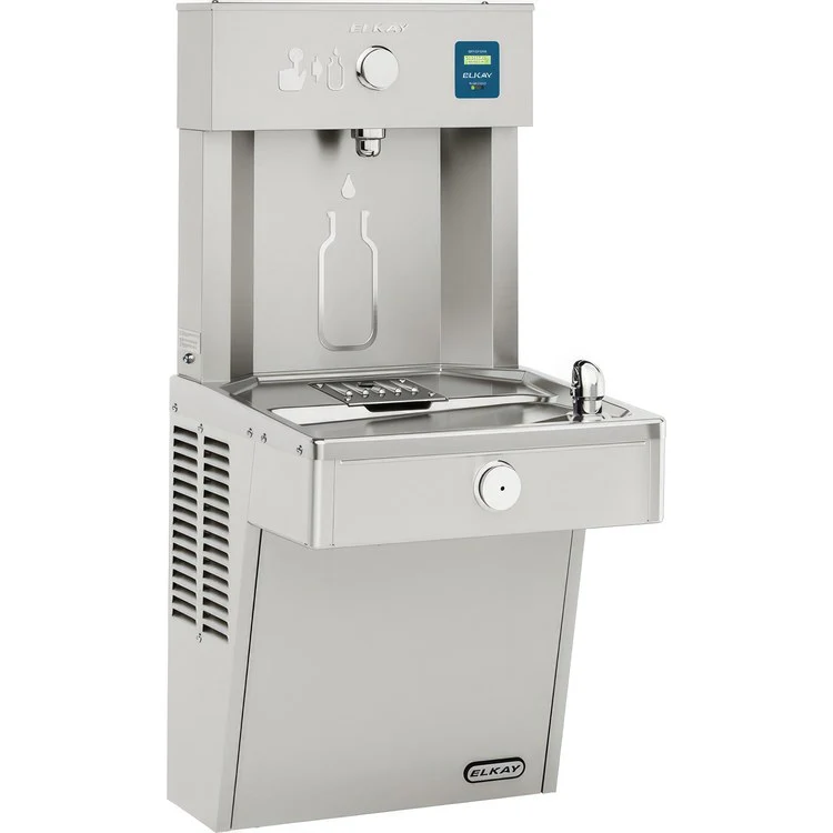 EZH2O Vandal-Resistant Bottle Filling Station with Single Refrigerated Cooler/Filter - Frankwebs