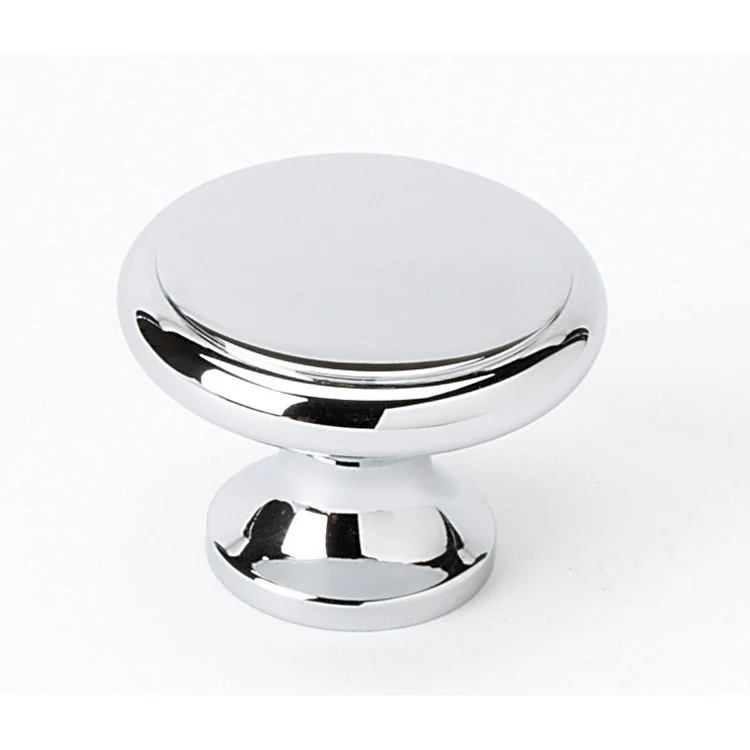Knob V Collection Round Satin Nickel Brass 1-1/4 Inch 1 Inch 3/4 Inch - Frankwebs