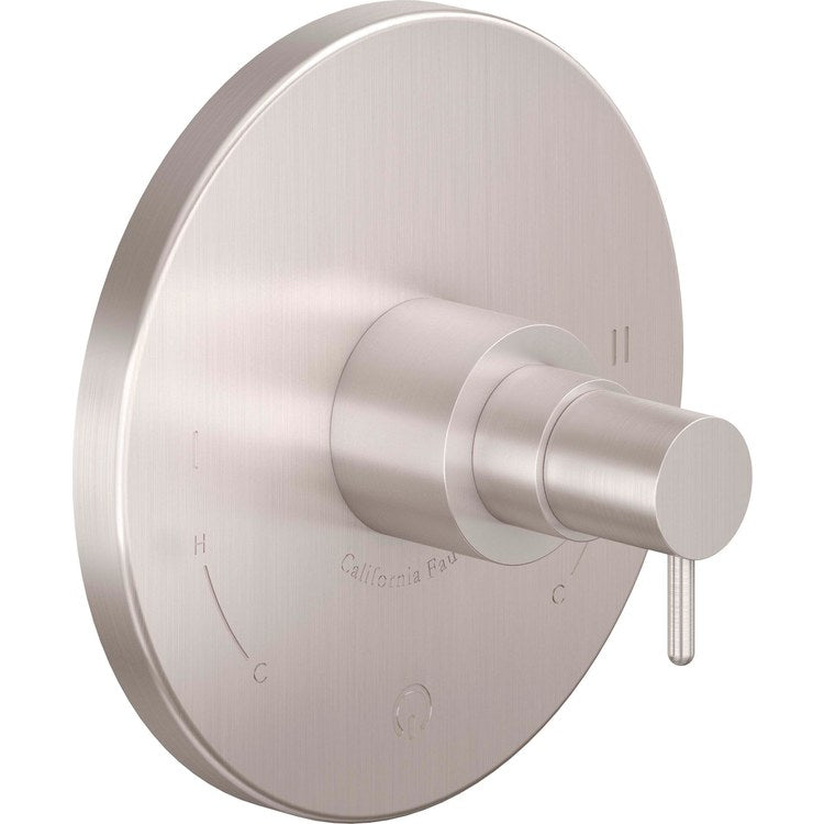 Pressure Balance Valve Trim Avalon Dual 1 Lever Polished Brass Uncoated ADA - Frankwebs