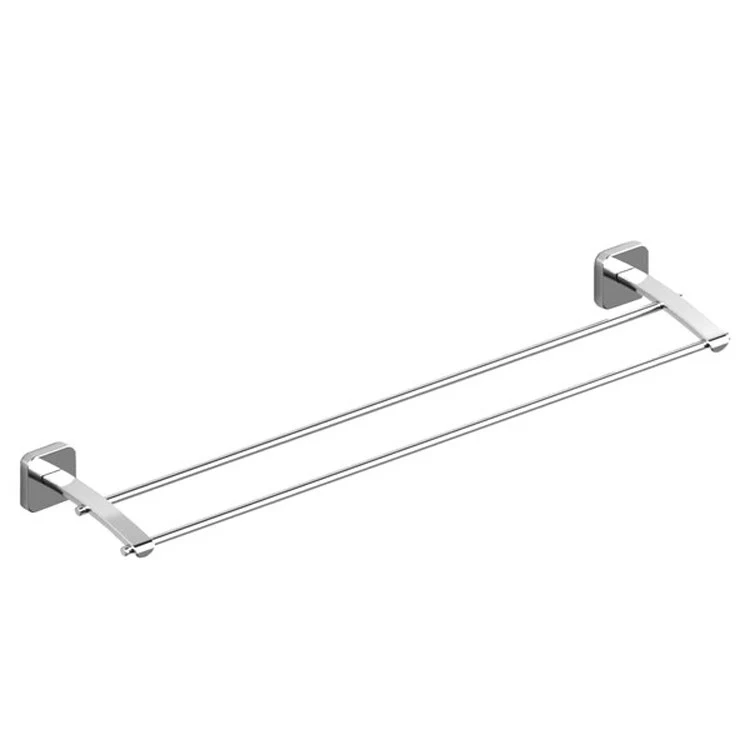 Towel Bar Salome 24 Inch Double Chrome Zinc 5-1/8 Inch - Frankwebs