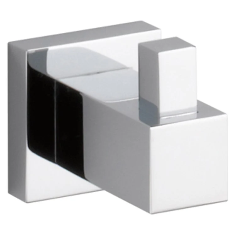 Robe Hook Brevard Single Chrome 1-21/32 Inch 2-5/32 Inch Wall Mount Metal - Frankwebs