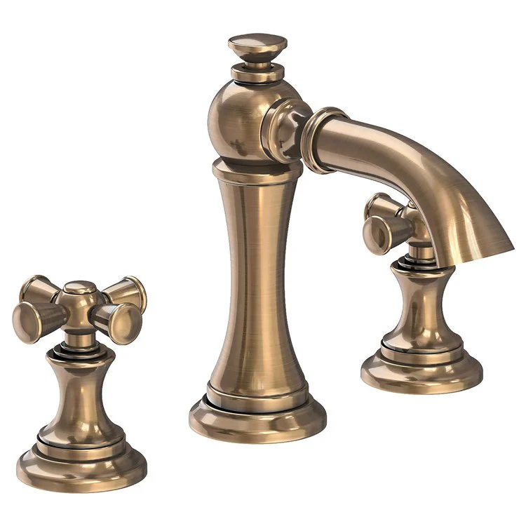 Lavatory Faucet Sutton Widespread 8 to 20 Inch Spread 2 Cross ADA French Gold PVD 1.2 Gallons per Minute Brass Spout Height 4-1/8 Inch - Frankwebs