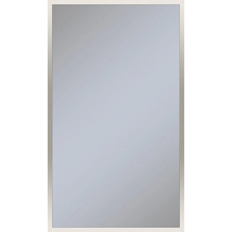 Bathroom Mirror Profiles Framed Rectangular 24W x 40H Inch Polished Nickel Wall Mount - Frankwebs