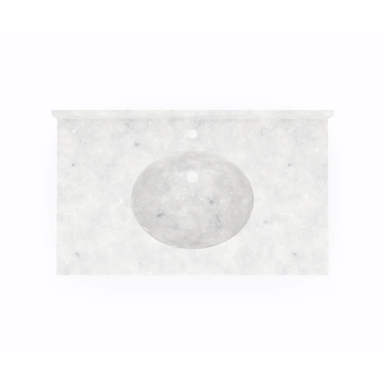 Vanity Top Ellipse 37 x 22 Inch ADA Ice Swanstone - Frankwebs