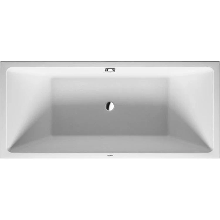Freestanding Tub Vero Air 70-7/8 x 31-1/2 Inch with 2 Backrest Slopes Seamless Panel White Center Drain Rectangle - Frankwebs