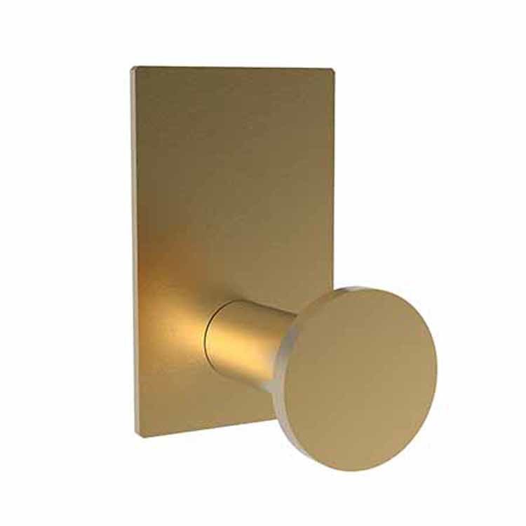 Robe Hook Metro Single Stainless Steel PVD 3-1/2 Inch 2-2/7 Inch Wall Mount Brass - Frankwebs