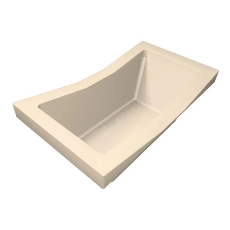 Combination Tub Designer Collection Danika 73 x 41 x 21 Inch Drop-In Side Center Drain Bone Rectangle - Frankwebs