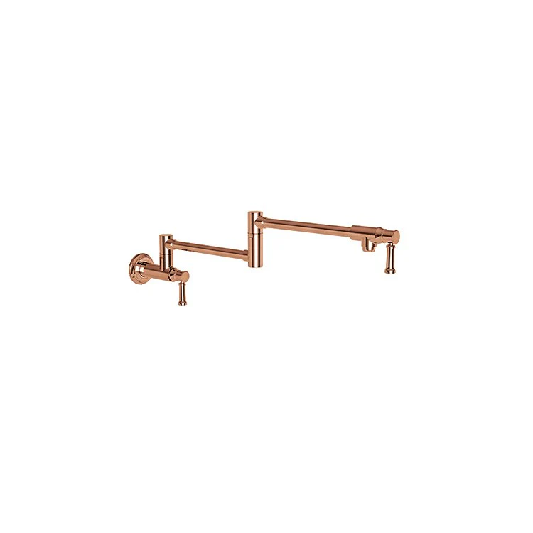 Pot Filler Gavin Wall Mount 2 Lever ADA Forever Brass PVD - Frankwebs