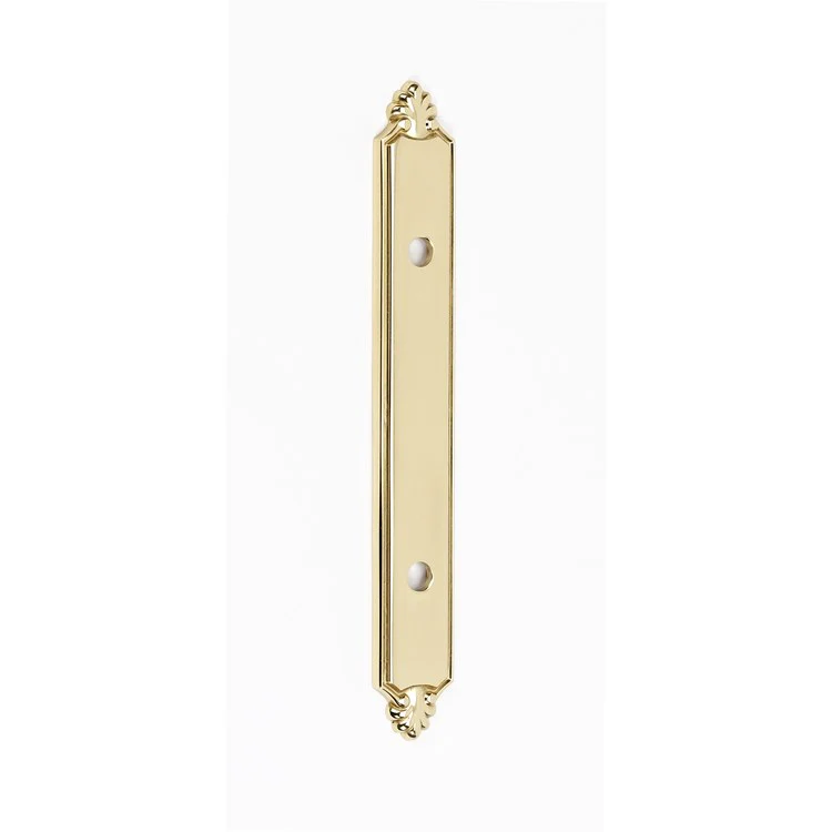 Backplate Bella 7-1/4 Inch Unlacquered Brass for A1456-35 - Frankwebs
