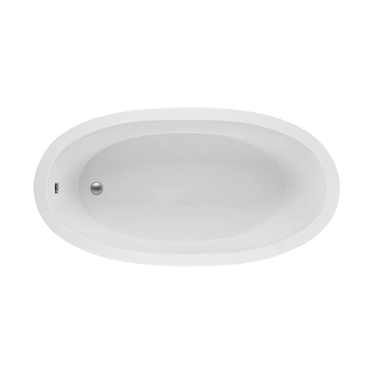 Soaking Tub Olivia 2 72.5 x 36.375 Inch Freestanding Sculpted Left/Right Hand White Acrylic CXL 78 Gallons 24-3/4 Inch - Frankwebs