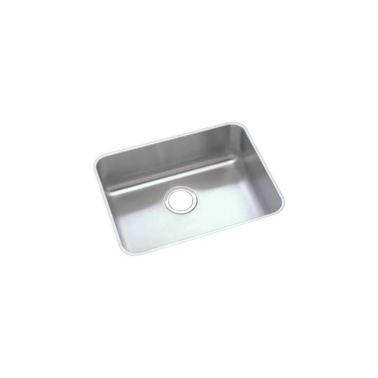 Kitchen Sink Lustertone Classic 21.5 x 18.5 Inch Single Bowl ADA Lustertone Undermount Rectangle Drain Location Rear Center Depth 5-3/8 Inch Bottom Only Pads - Frankwebs