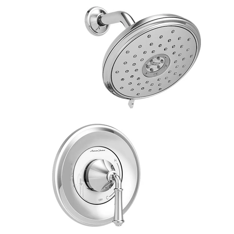 Delancey Pressure Balance Shower Valve Trim with Cartridge and Water-Saving Shower Head - Frankwebs