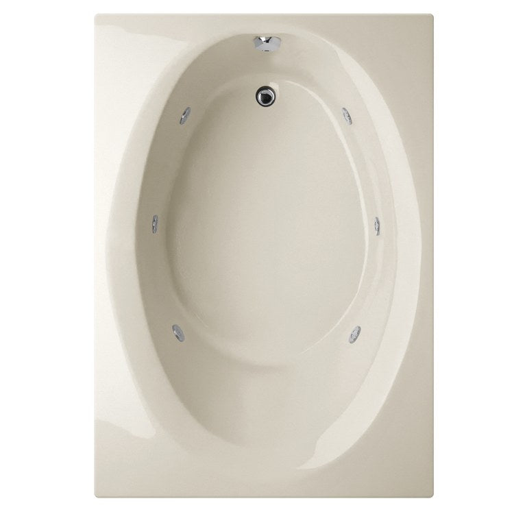 Whirlpool Tub Designer Collection Ovation 84 x 42 x 21 Inch Drop-In Center Drain Almond Rectangle - Frankwebs