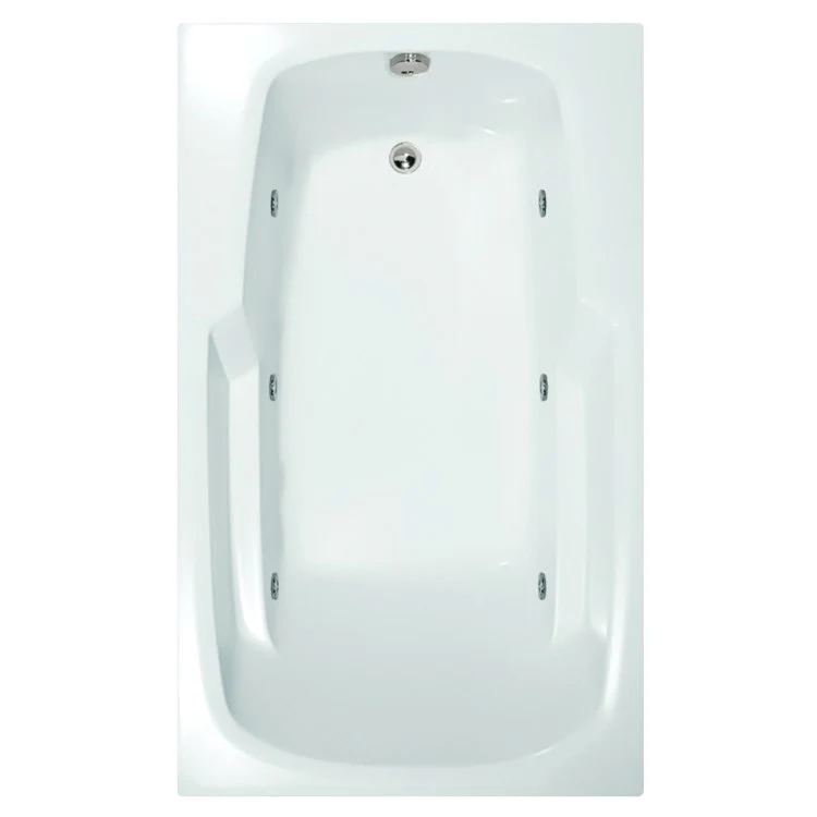 Whirlpool Tub Studio Collection Studio 60 x 36 x 19 Inch Drop-In End Drain Biscuit Rectangle - Frankwebs