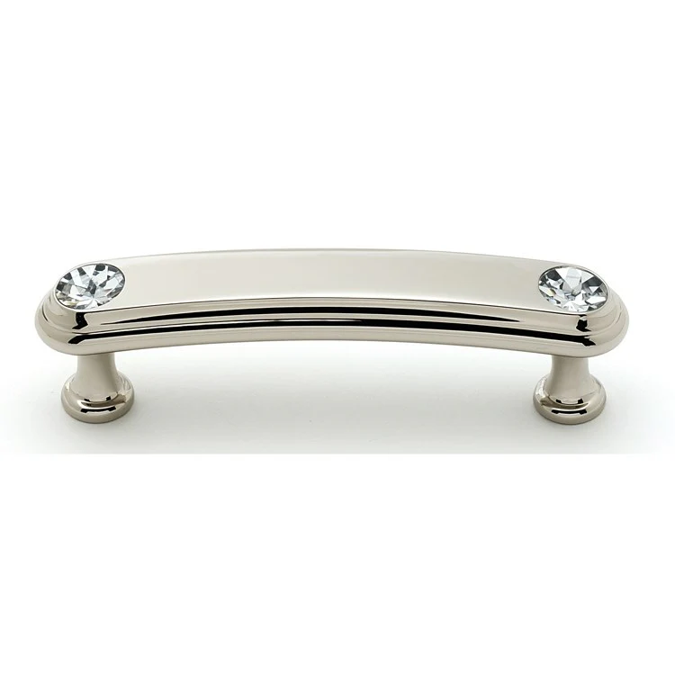 Pull Swarovski Crystal Round Crystal Handle Polished Antique Brass 3 Inch 3-3/4 Inch 1 Inch - Frankwebs