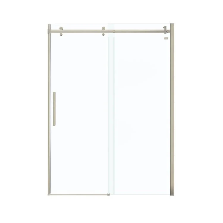 Shower Door Halo Sliding 59L x 78-3/4H Inch Brushed Nickel Clear 5/16 Inch 56-1/2 to 59x78-3/4 Inch - Frankwebs