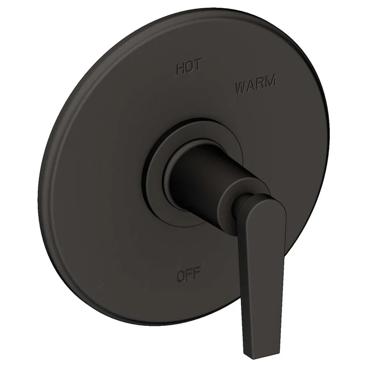 Pressure Balance Valve Trim Dorrance Round 1 Lever Midnight Chrome ADA Depth 3-1/6 Inch - Frankwebs