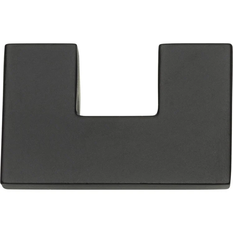 Knob Atlas U Turn Matte Black Zinc Alloy 1-1/4 Center to Center Inch 1 Inch - Frankwebs