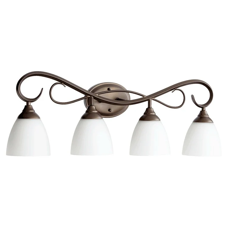 Powell Four-Light Bathroom Vanity Fixture - Frankwebs