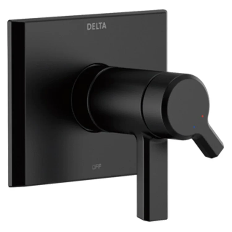 Valve Trim Pivotal 17T TempAssure Separate Volume and Temperature Control with 17T Thermostatic Valve Cartridge TempAssure 1 Lever Matte Black ADA for MultiChoice Universal Rough Valve R10000 Series - Frankwebs