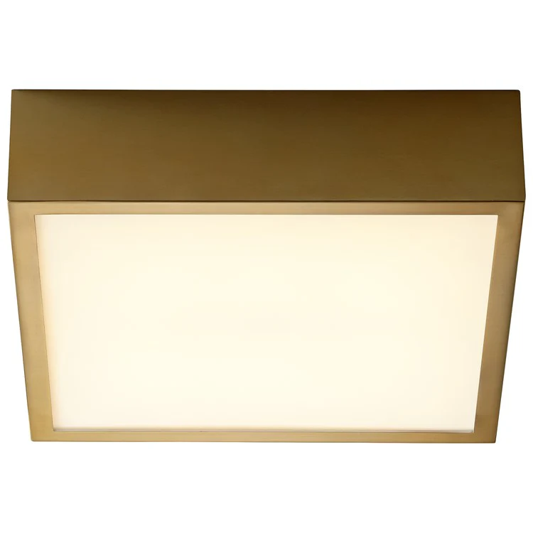 Pyxis Single-Light LED Large Flush Mount Ceiling Fixture/Wall Sconce - Aged Brass - Frankwebs