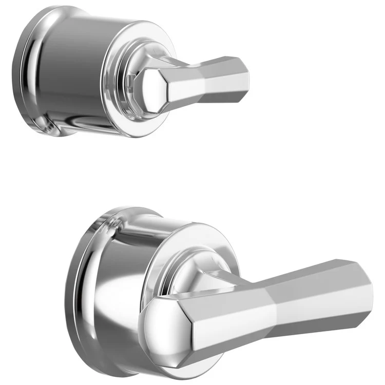 Handle Kit Beauclere 2 Cross Brilliance Luxe Gold ADA for Pressure Balance Valve with Integrated Diverter Trim - Frankwebs