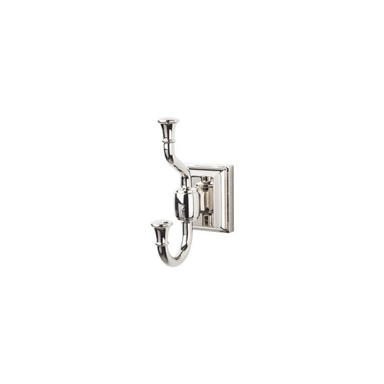 Stratton Double Robe Hook - Brushed Satin Nickel - Frankwebs