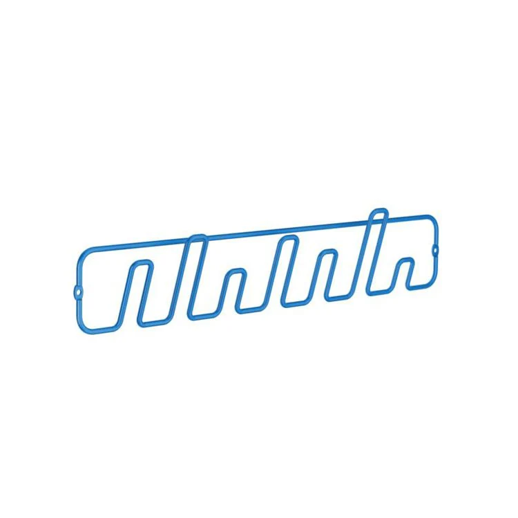 Coat Rack 7 Hook 3 x 18 x 2 Inch Red Metal - Frankwebs