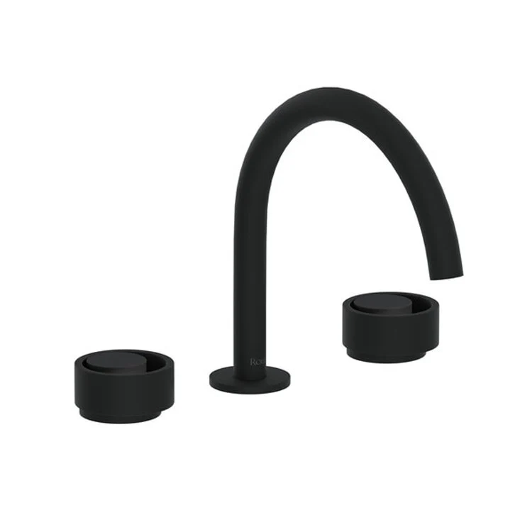 Lavatory Faucet Eclissi Deck Mount 2 Circular Satin Nickel/Matte Black 1.2 Gallons per Minute 4-1/8 Inch - Frankwebs