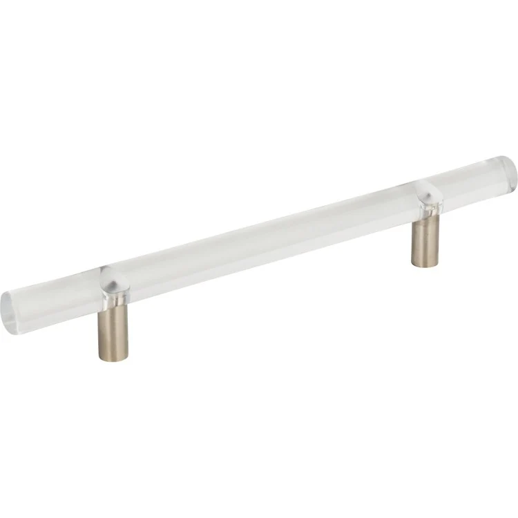 Drawer Pull Atlas Optimism Rail Brushed Nickel Lucite & Brass 5-1/16 Inch - Frankwebs
