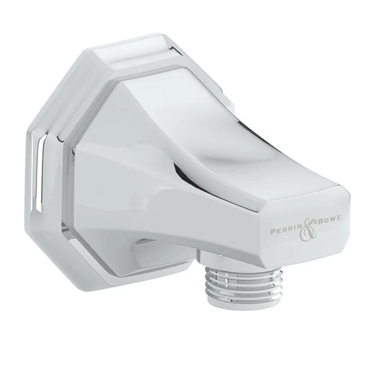 Handshower Elbow Deco Outlet 2.75 Inch Brass Satin Nickel 1/2IN FNPT Inlet 1/2IN NPSM Male Outlet - Frankwebs