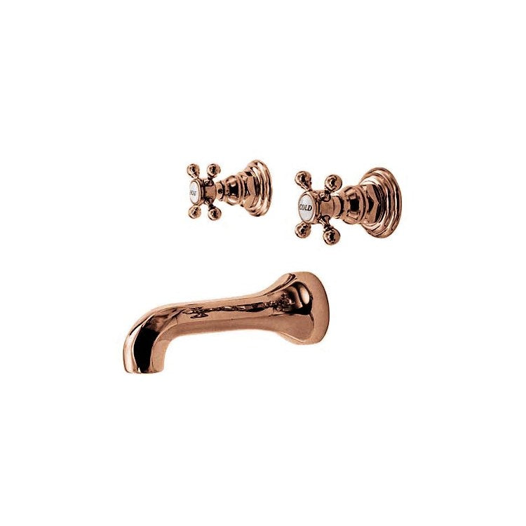 Tub Filler Trim Astor Wall Mount 2 Cross Midnight Chrome ADA 7-7/8 Inch Spread - Frankwebs