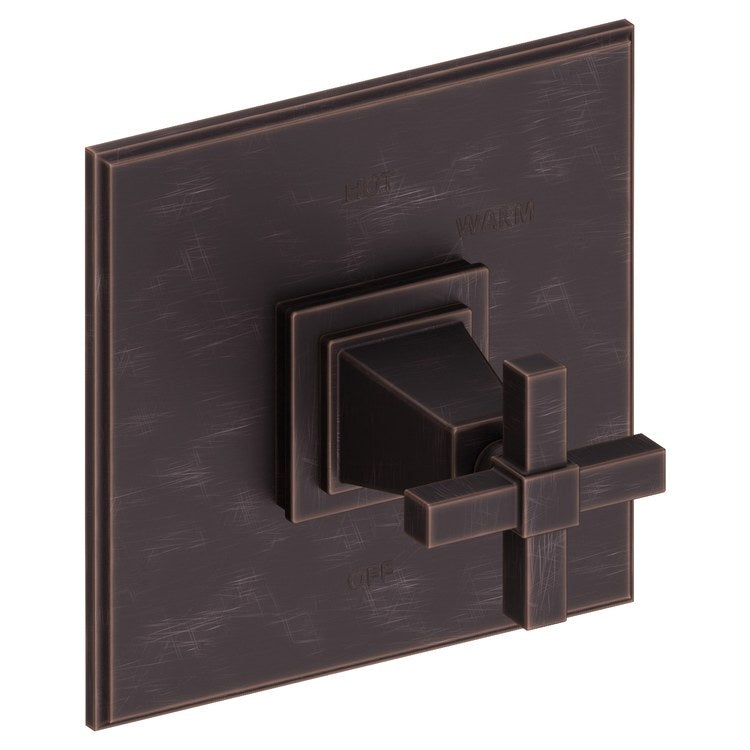 Pressure Balance Valve Trim Malvina Square 1 Cross Polished Chrome ADA Depth 4 Inch - Frankwebs