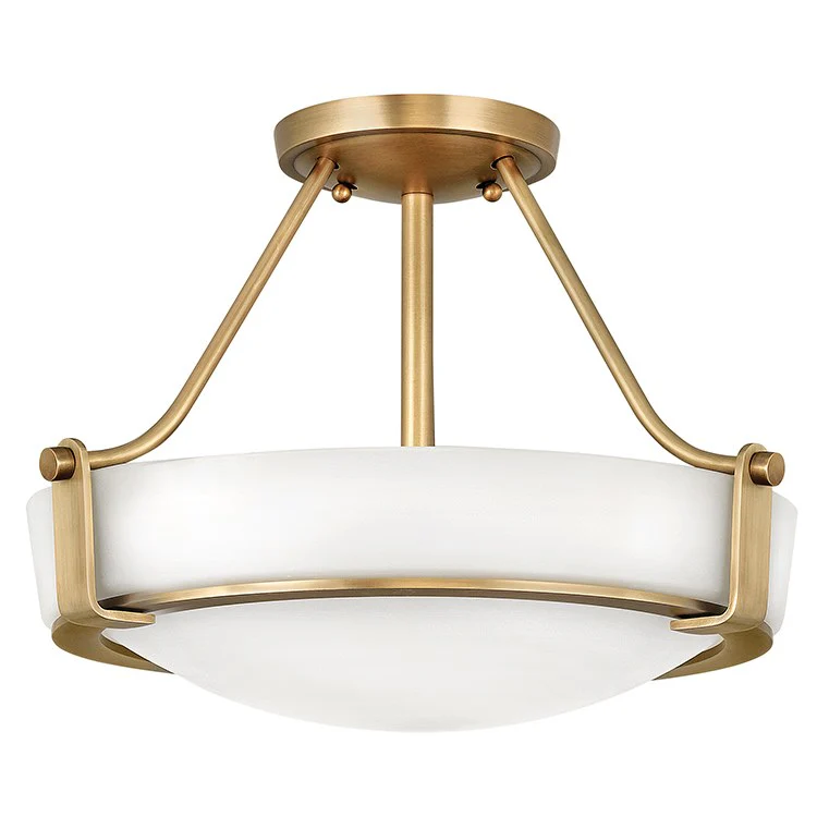 Hathaway Single-Light LED Semi-Flush Mount Ceiling Light - Frankwebs