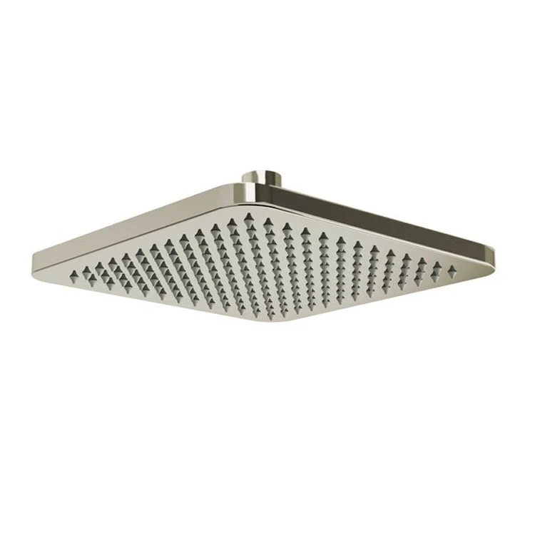 Showerhead 1 Function Rain Square with Round Corners Polished Nickel 8 Inch 2.0 Gallons per Minute - Frankwebs