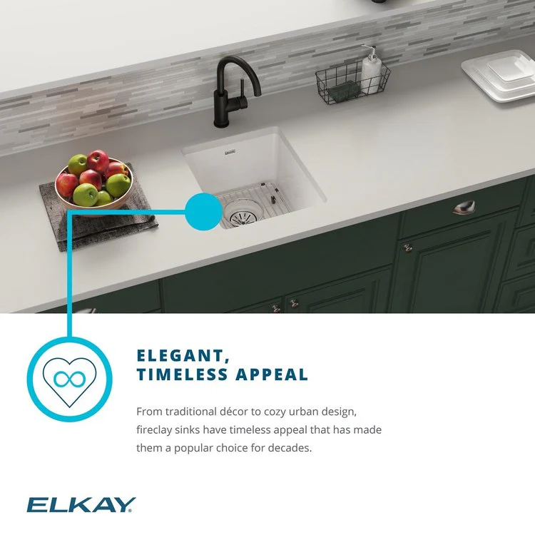 Sink Kit Fireclay Bar Sink Faucet Kit 16.5 x 19 Inch Single Bowl White Faucet Bottom Grid Drain and Cleaning Kit - Frankwebs