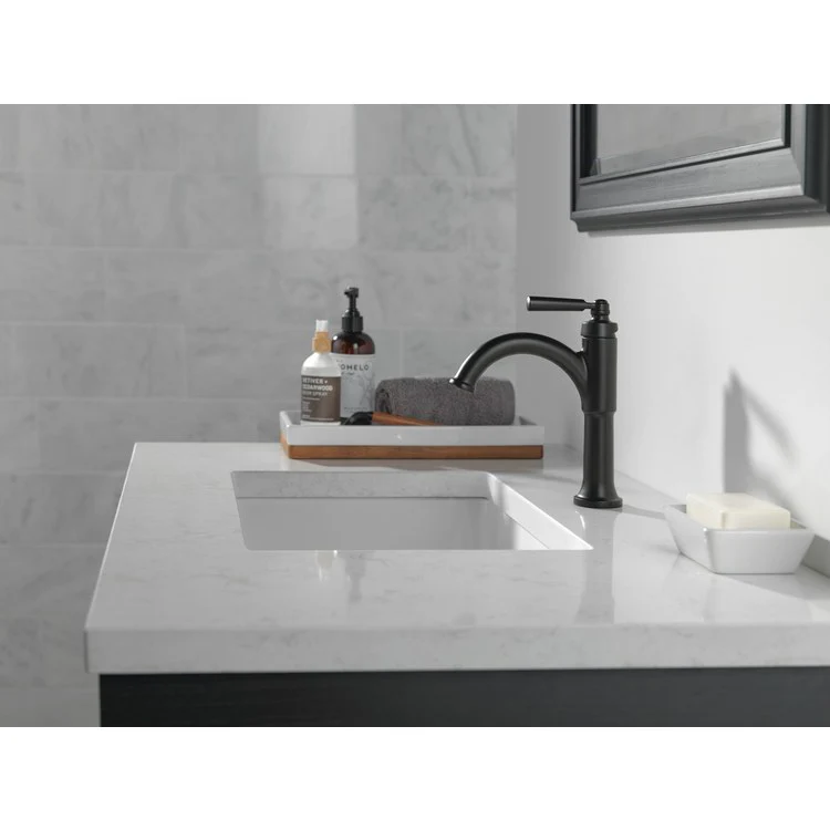Lavatory Faucet Saylor 1 Lever ADA WaterSense Matte Black 1.2 Gallons per Minute 4-9/16 Inch - Frankwebs