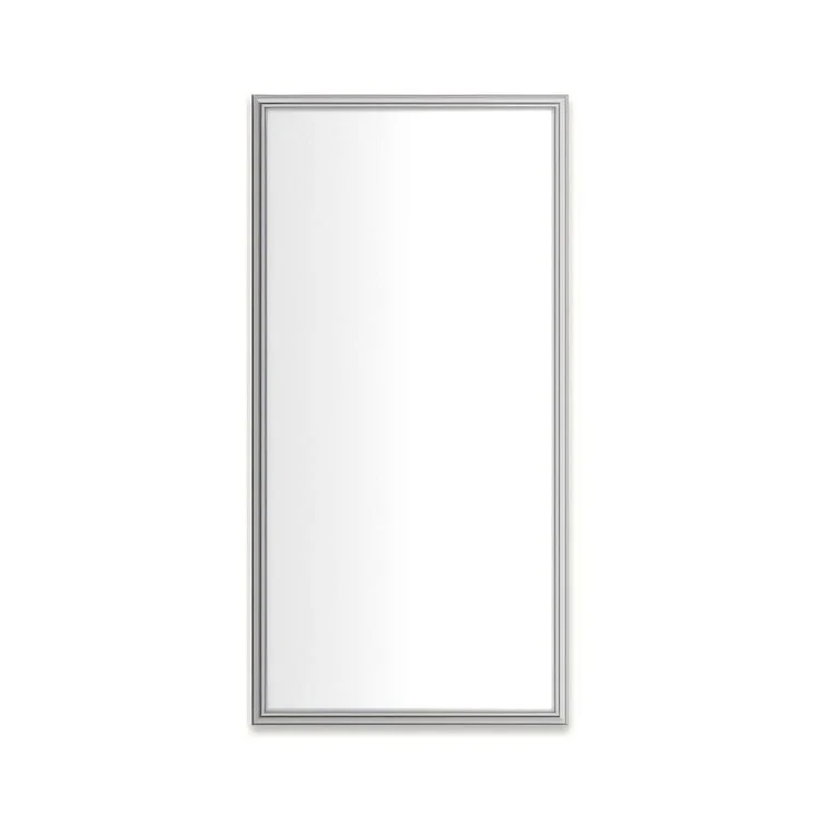 Medicine Cabinet Main Line 20 x 40 Inch 1 Doors Framed Mirror Nickel Flat Top Rosemont Frame Slow Close Hinges Sliding Magnification Mirror Magnetic Strip Interior Lighting USB Charging ports Electrical Outlets Phone Holder 4 Inch - Frankwebs