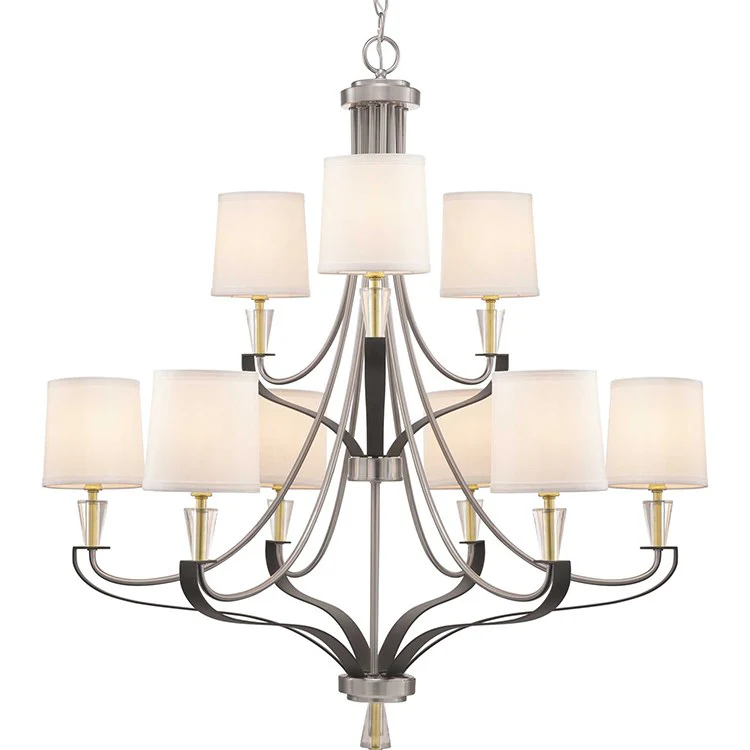 Nealy Nine-Light Two-Tier Chandelier - Frankwebs